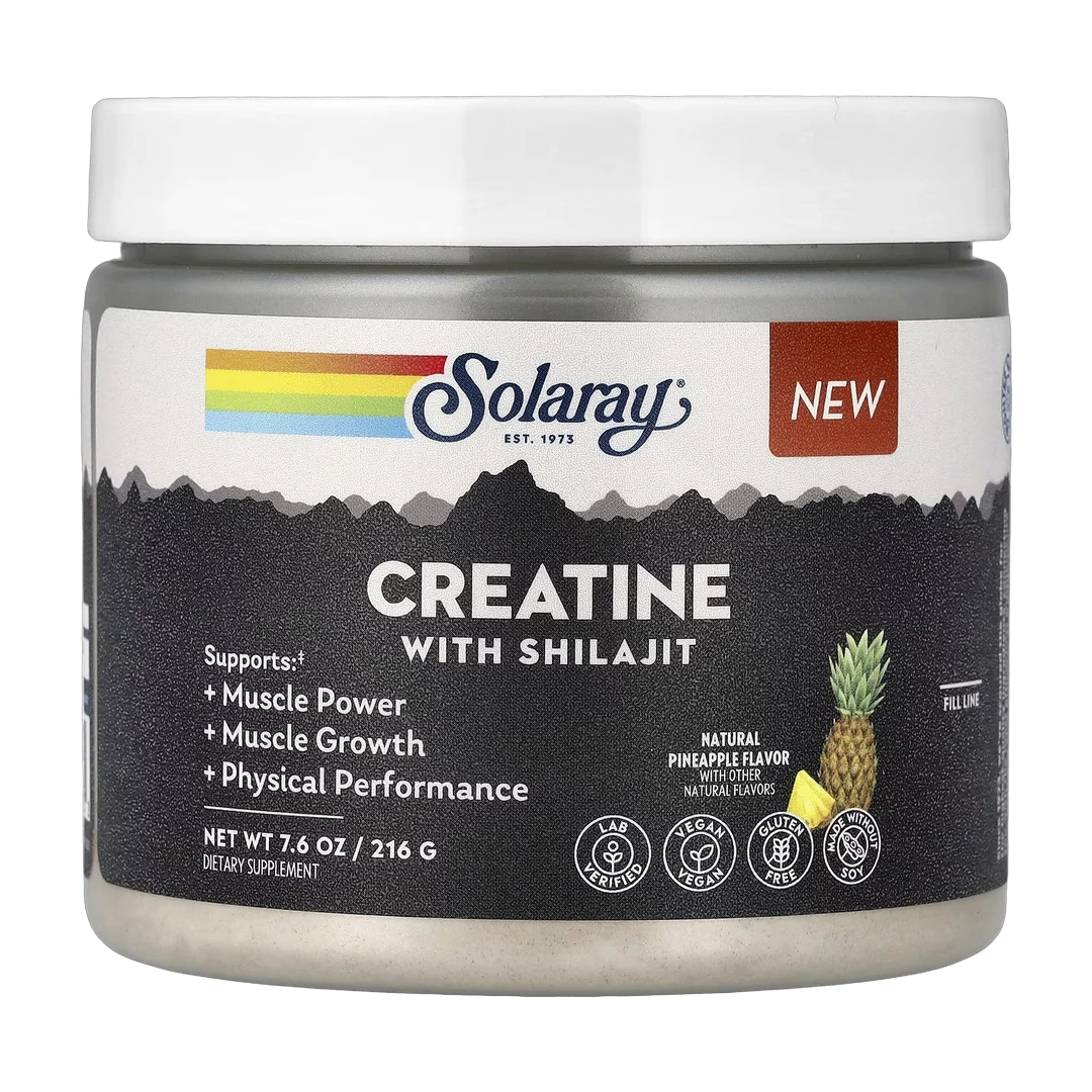 Solaray, Creatine with Shilajit, Natural Pineapple, 7.6 oz (216 g)