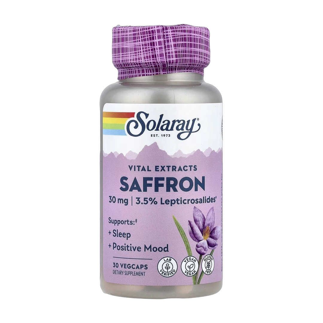 Solaray, Vital Extracts, Saffron, 30 mg, 30 VegCaps