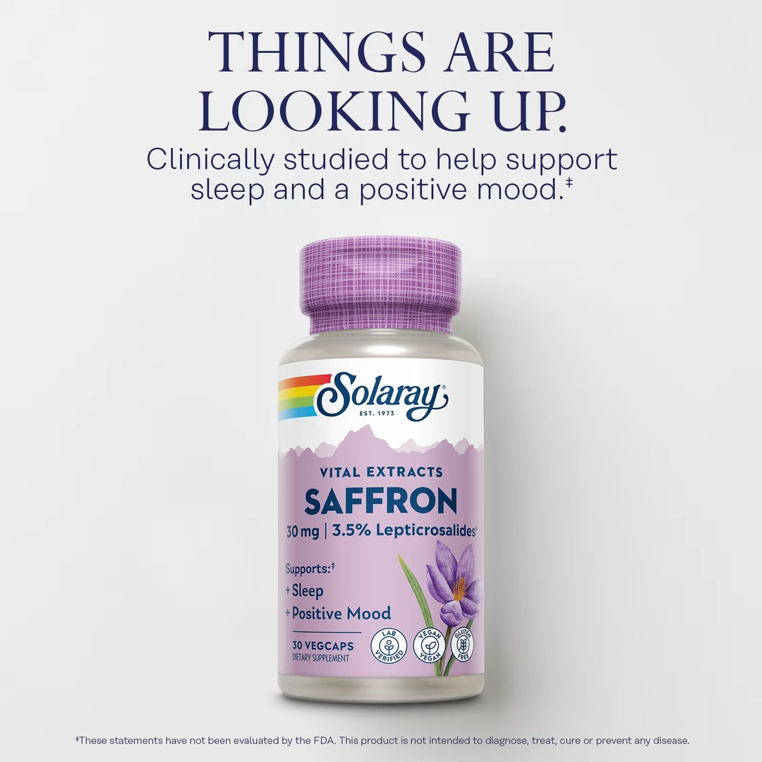 Solaray, Vital Extracts, Saffron, 30 mg, 30 VegCaps