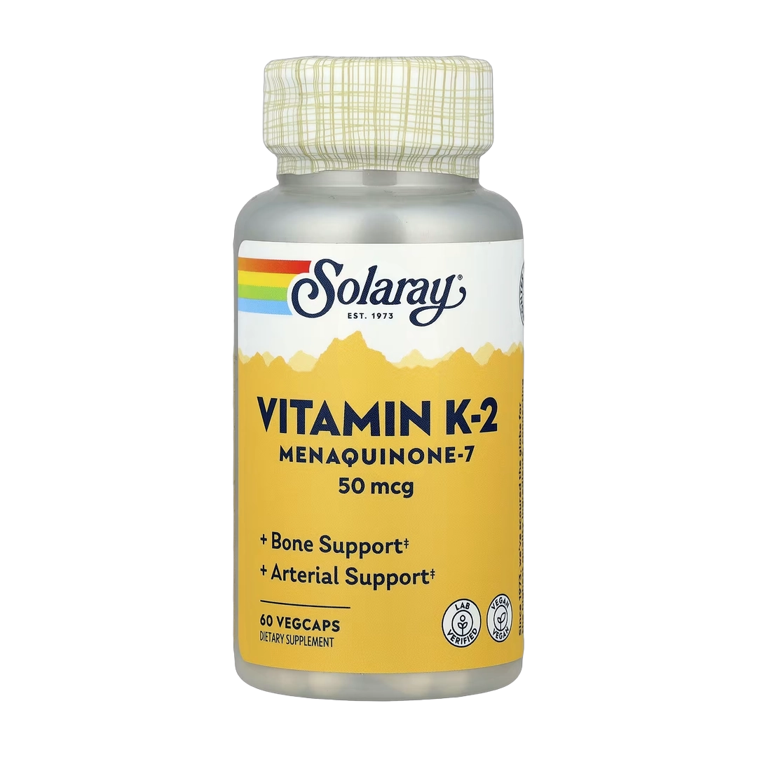 Solaray, Vitamin K-2 Menaquinone-7, 50 mcg, 60 VegCaps