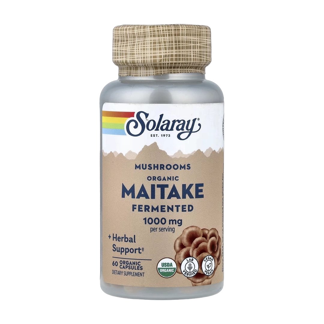 Solaray, Mushrooms, Organic Fermented Maitake, 60 Organic Capsules