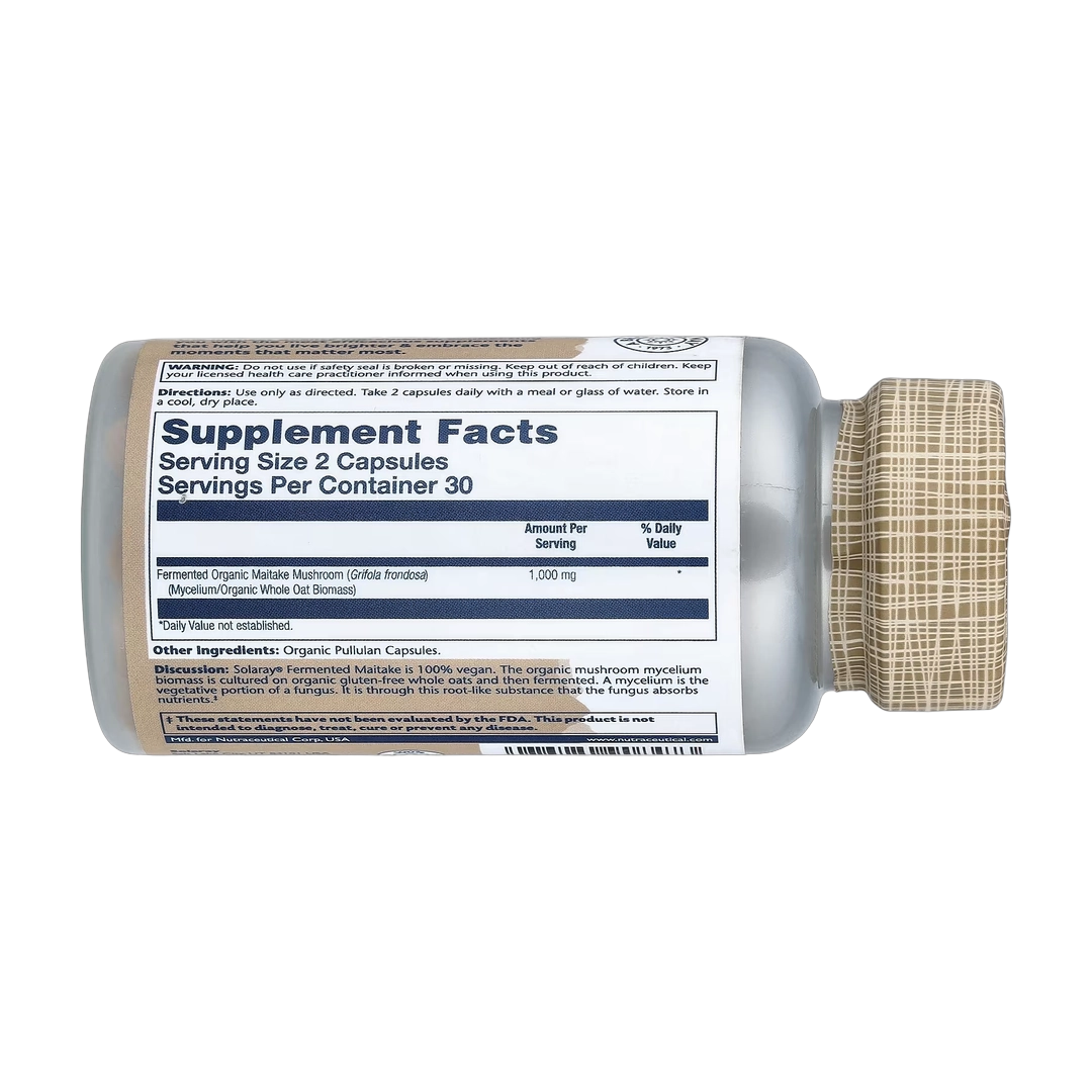 Solaray, Mushrooms, Organic Fermented Maitake, 60 Organic Capsules