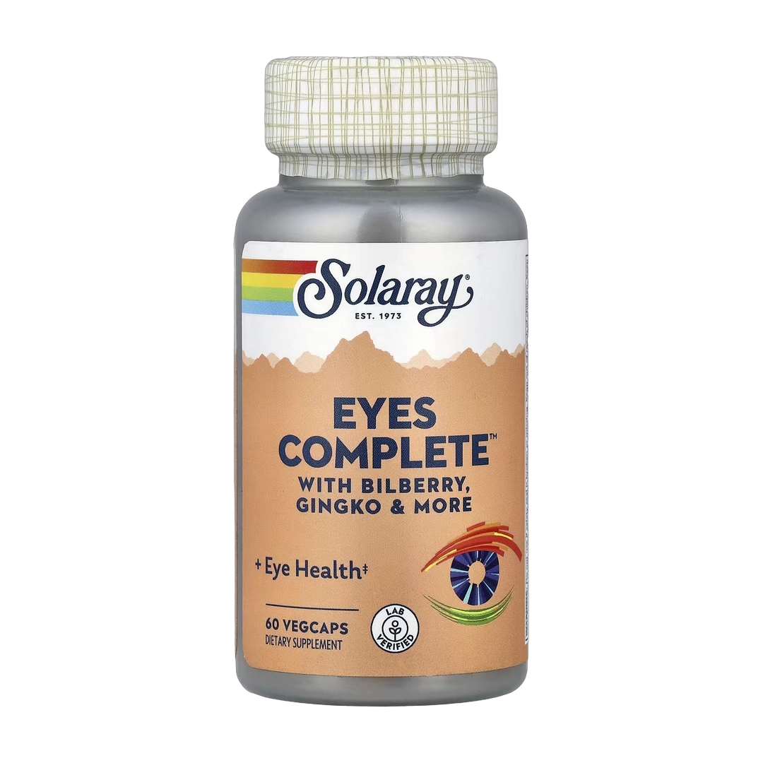 Solaray, Eyes Complete™ with Bilberry, Gingko & More, 60 VegCaps