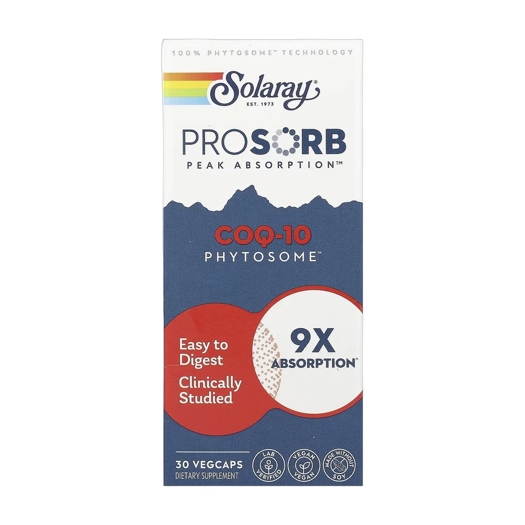 Solaray, COQ-10 Phytosome, 200 mg, 30 Vegcaps