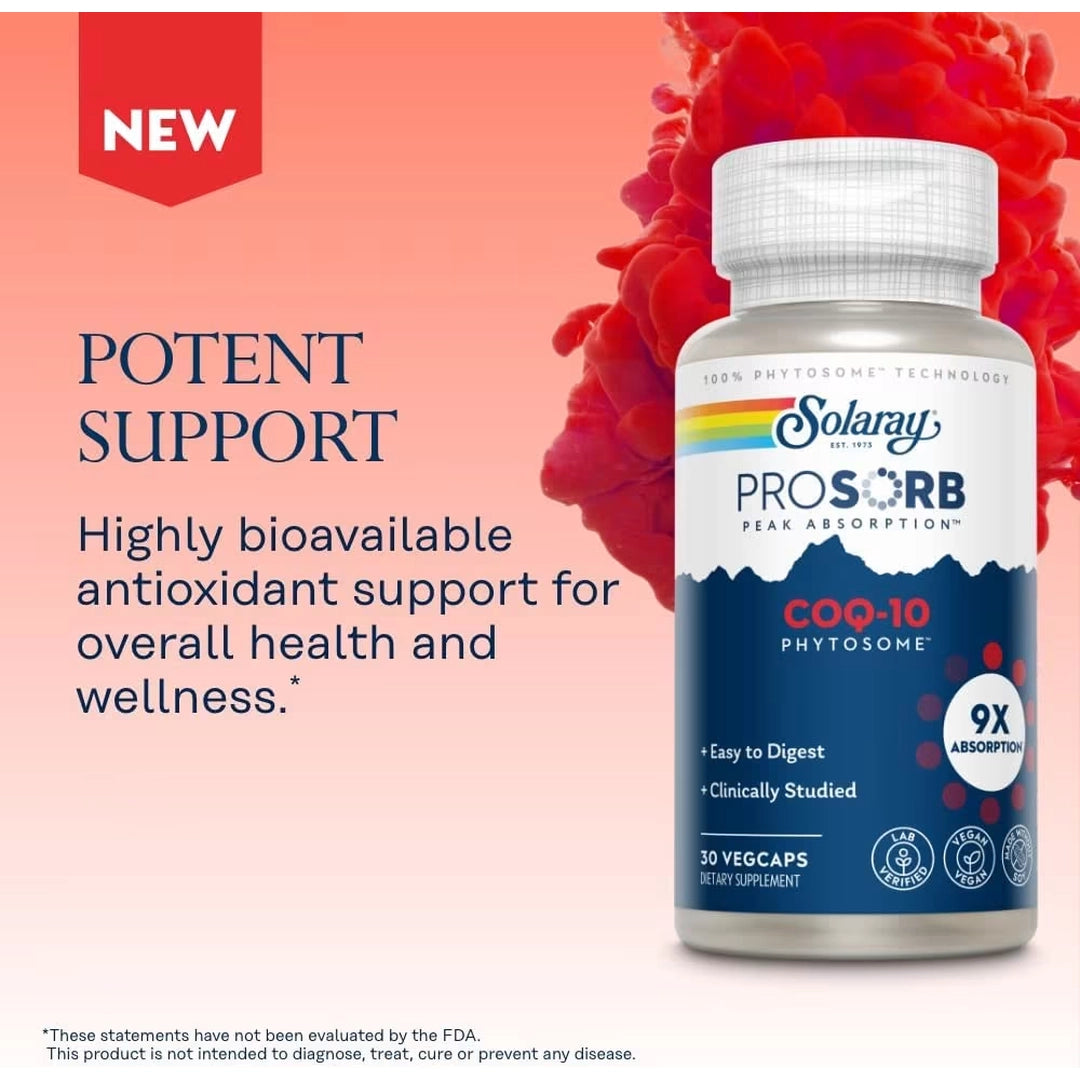 Solaray, COQ-10 Phytosome, 200 mg, 30 Vegcaps
