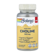 Solaray, Choline, Odor-Free, 500 mg, 60 Capsules