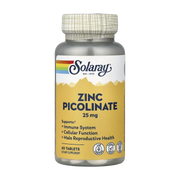Solaray, Zinc Picolinate, 25 mg, 60 Tablets