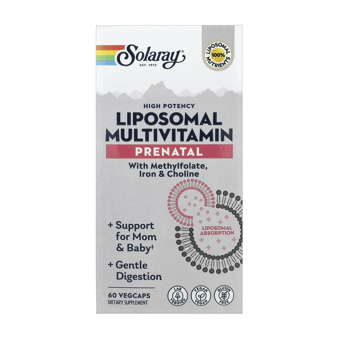 Solaray, High Potency Prenatal Liposomal Multivitamin, 60 VegCaps