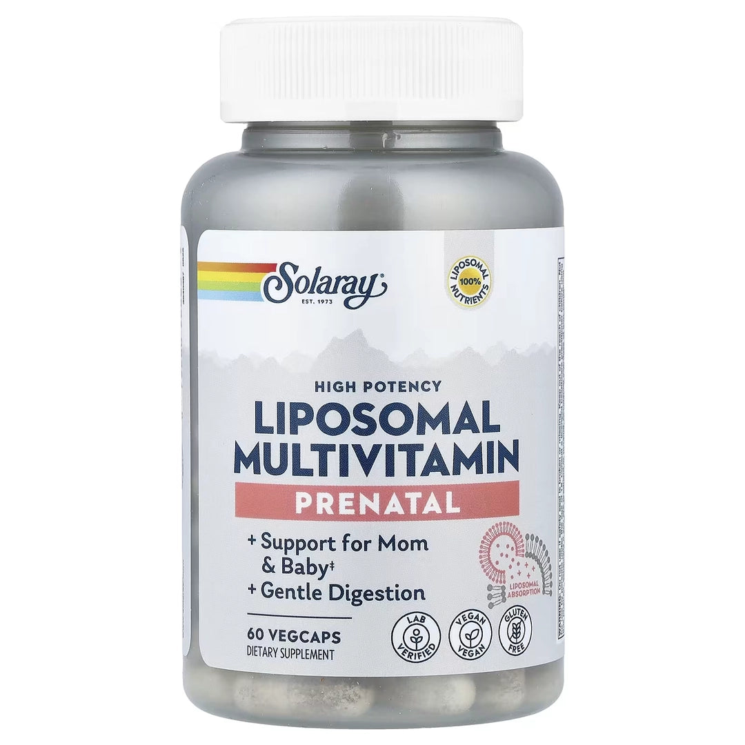 Solaray, High Potency Prenatal Liposomal Multivitamin, 60 VegCaps