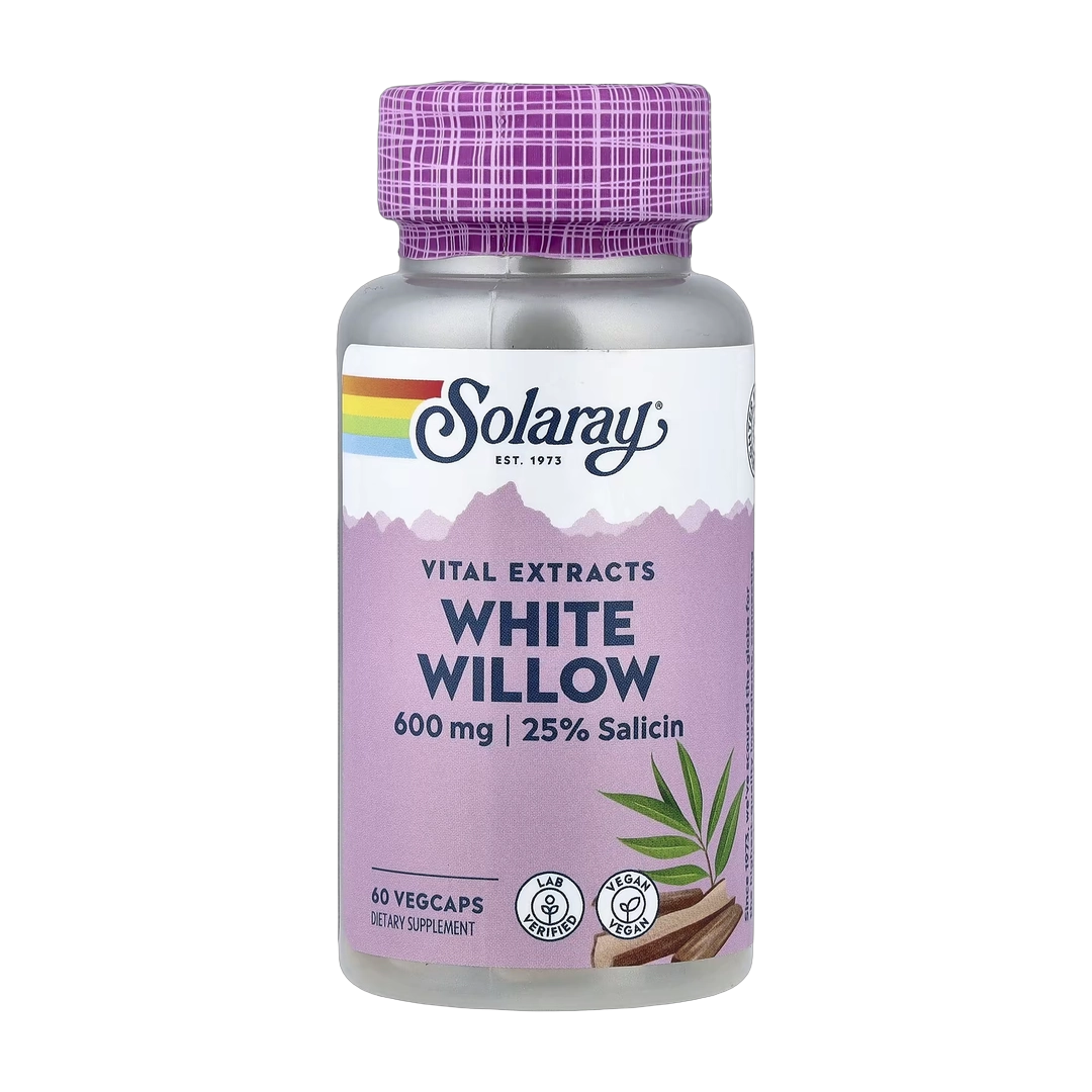 Solaray, Vital Extracts, White Willow, 60 VegCaps