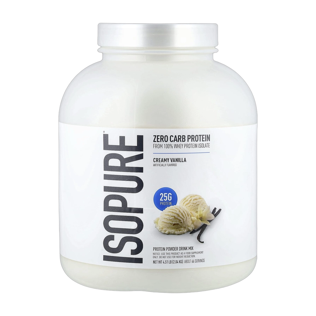 Isopure, Zero Carb Protein Powder, Creamy Vanilla, 4.5 lb (2.04 kg)