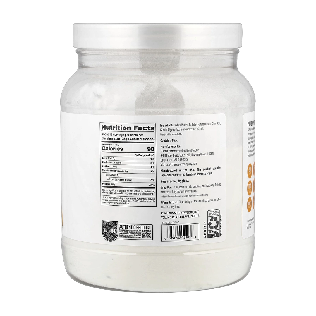 Isopure, Clear Low Carb Protein Powder, Citrus Lemonade, 14.1 oz (400 g)