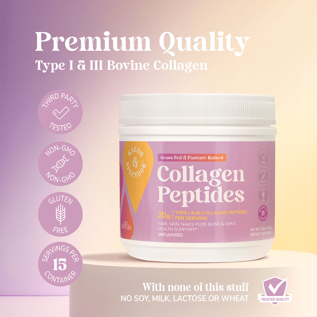 21st Century, Kalos & Splendorï¿½ Collagen Peptides, Unflavored, 10.6 oz (300 g) lifestyle image
