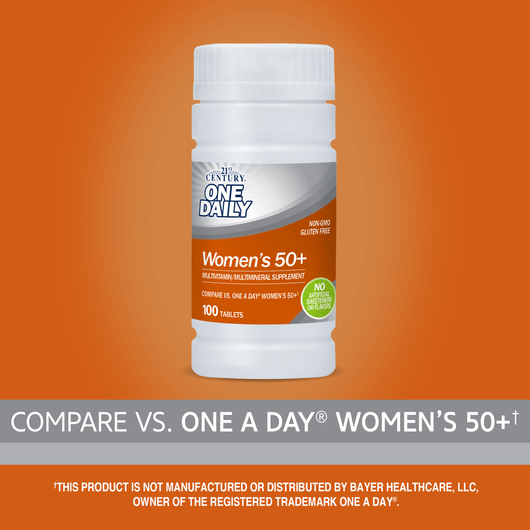 21st Century, One Daily, Women's 50+, 100 Tablets lifestyle image