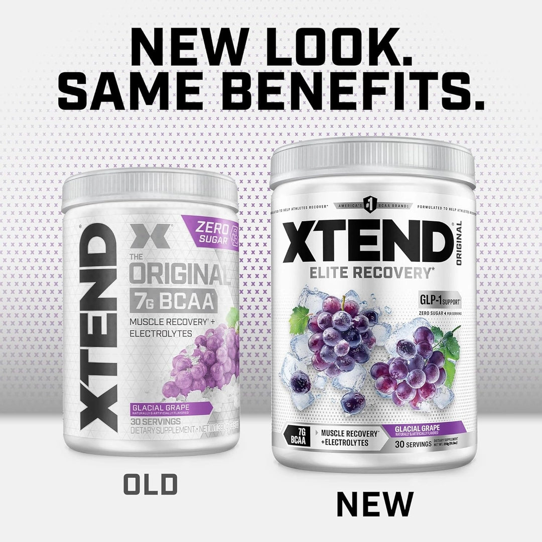 XTEND, 7G BCAA, Glacial Grape, 13.8 oz (390 g)