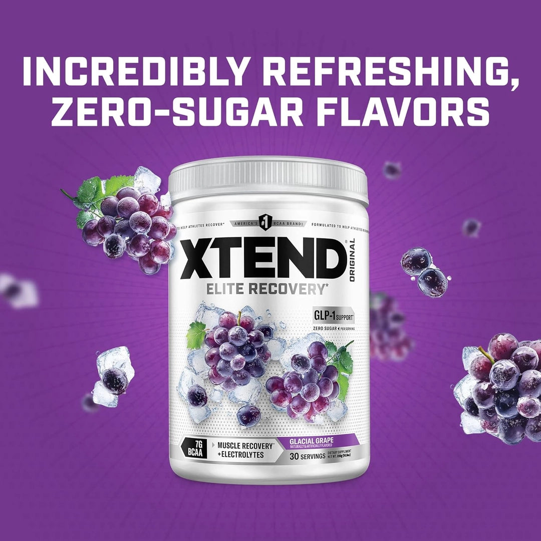 XTEND, 7G BCAA, Glacial Grape, 13.8 oz (390 g)