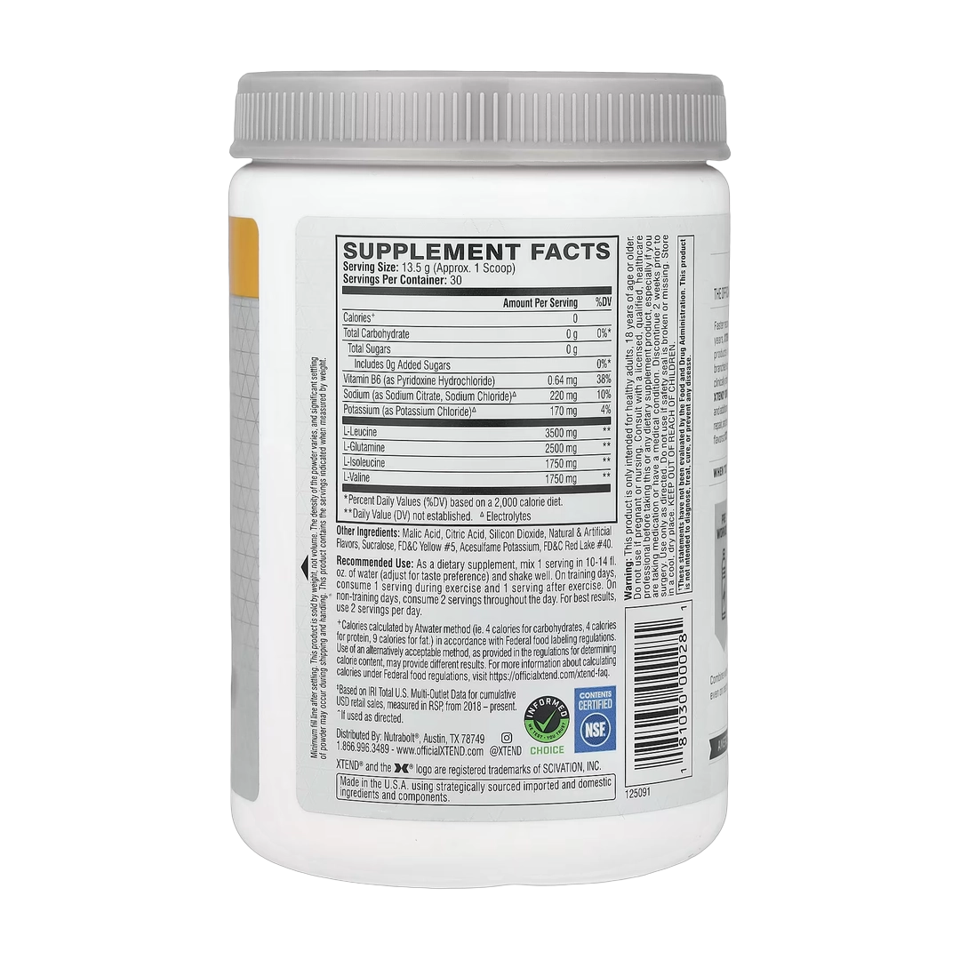 XTEND, 7G BCAA, Mango Madness, 14.3 oz (405 g)