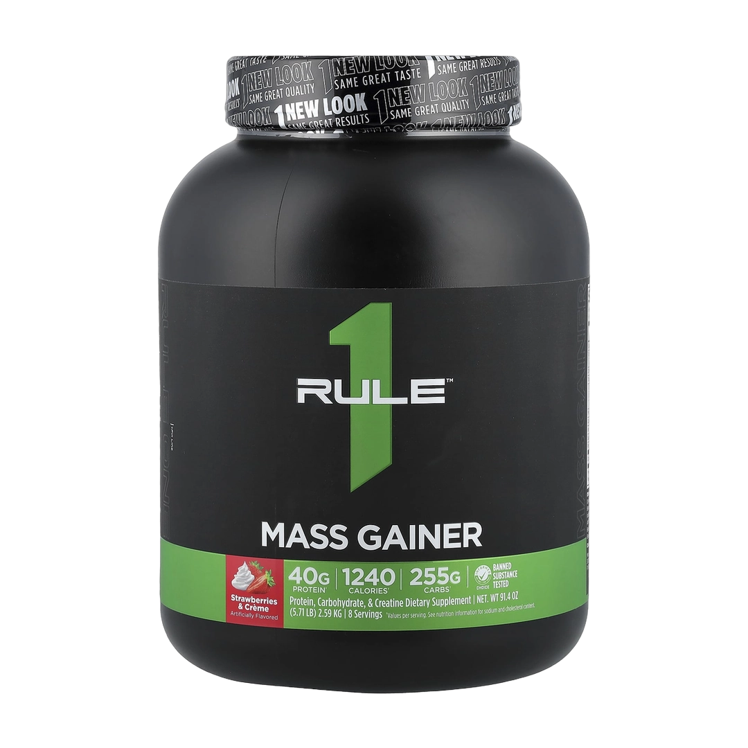 Rule One Proteins, Mass Gainer, Strawberries & Creme, 5.71 lb (2.59 kg)