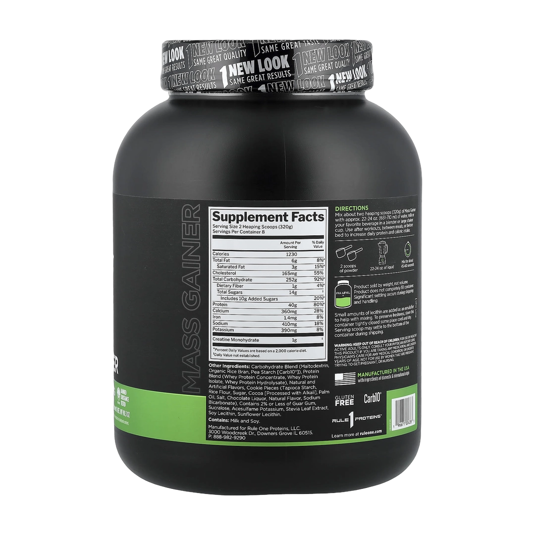 Rule One Proteins, Mass Gainer, Cookies & Creme, 5.64 lb (2.56 kg)