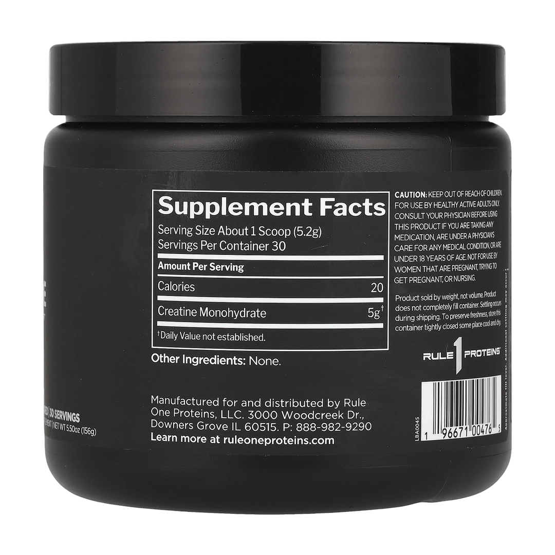 Rule One Proteins, Creatine, Unflavored, 5.5 oz (156 g)