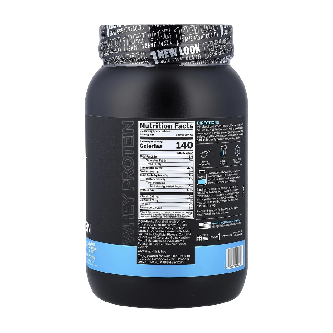 Rule One Proteins, Whey Protein, Chocolate Peanut Butter, 1.96 lb (888 g)