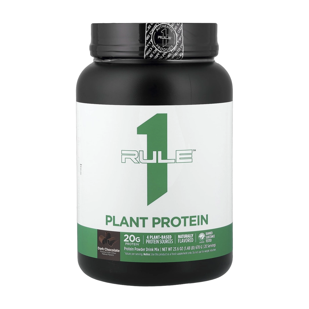 Rule One Proteins, Plant Protein, Dark Chocolate, 1.48 lb (670 g)