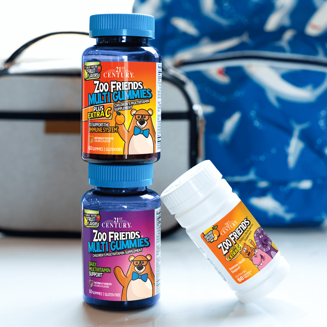 21st Century, Zoo Friends with Extra C, Natural Orange, 60 Chewable Tablets lifestyle image
