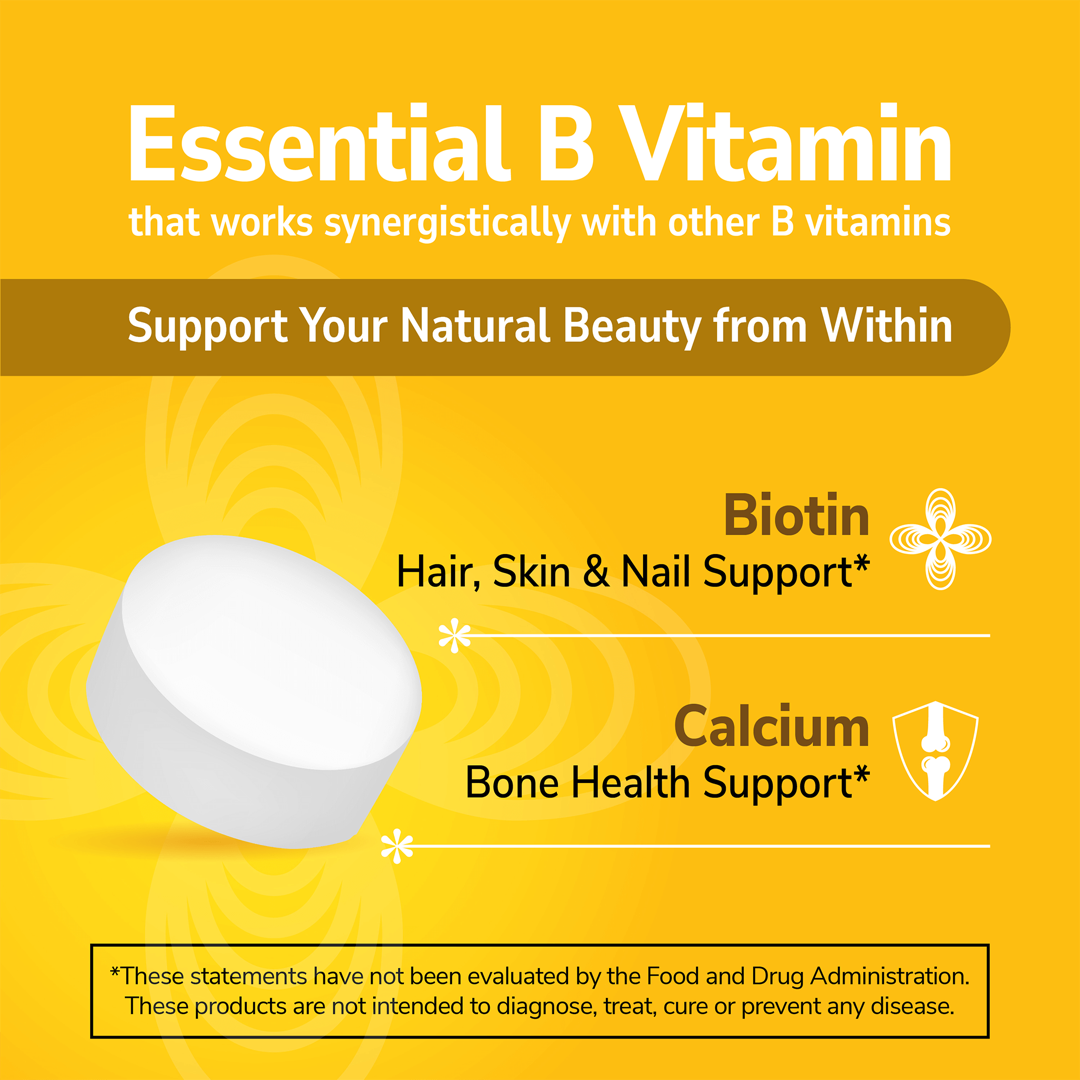 21st Century, Biotin, 10,000 mcg, 120 Tablets lifestyle image