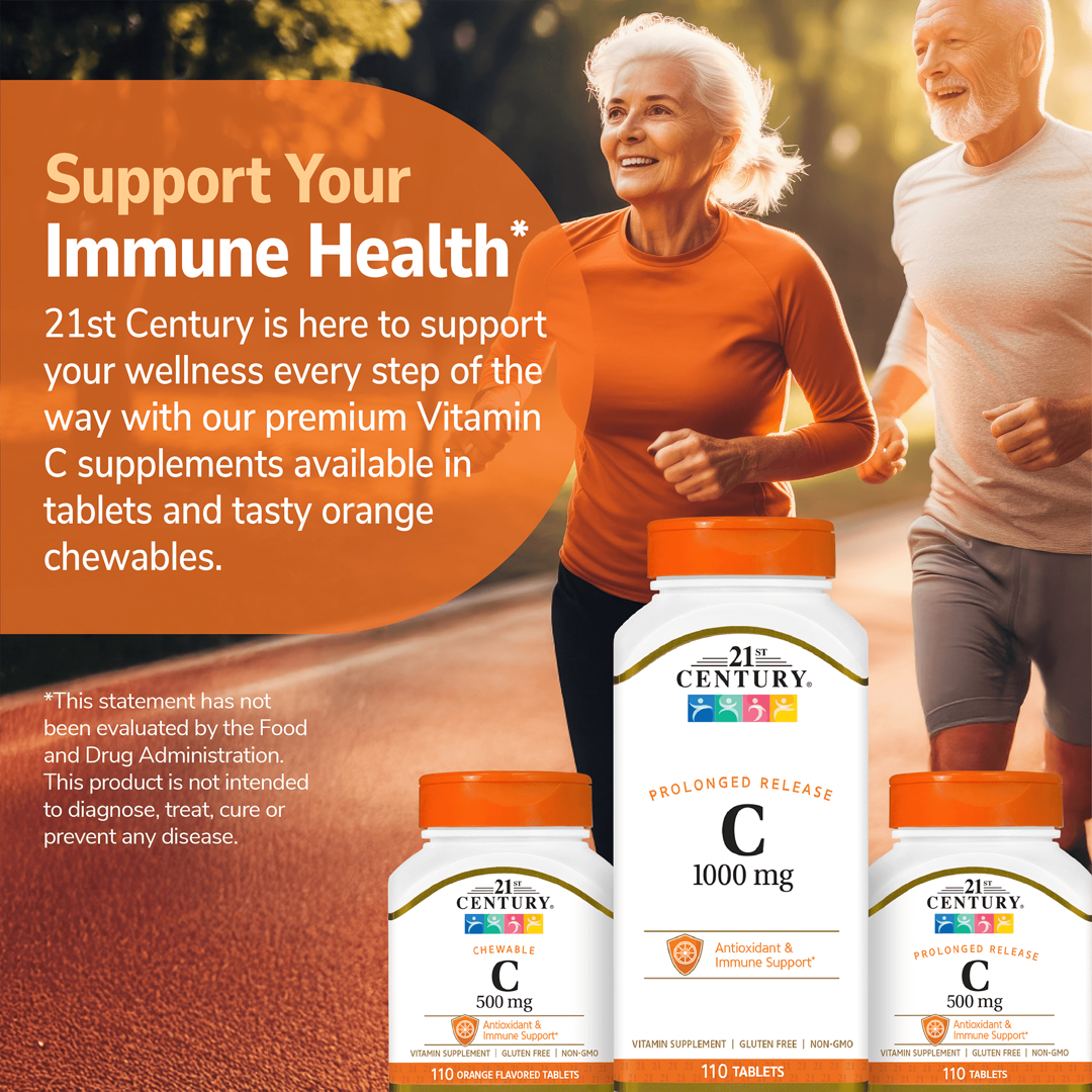 21st Century, Vitamin C, Prolonged Release, 1,000 mg, 110 Tablets lifestyle image