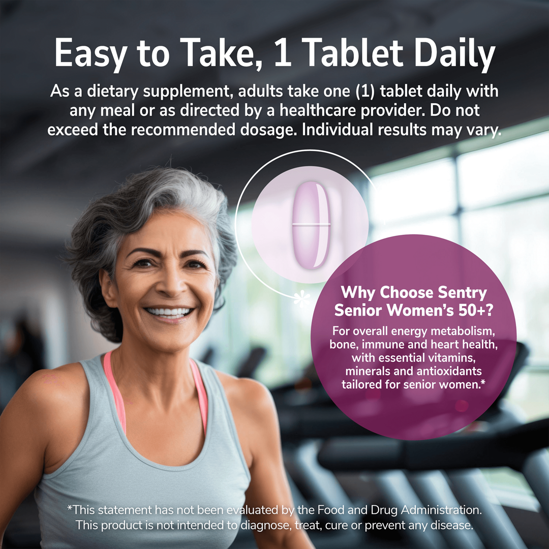 21st Century, Sentry Senior, Women's 50+, Multivitamin & Multimineral Supplement, 100 Tablets lifestyle image