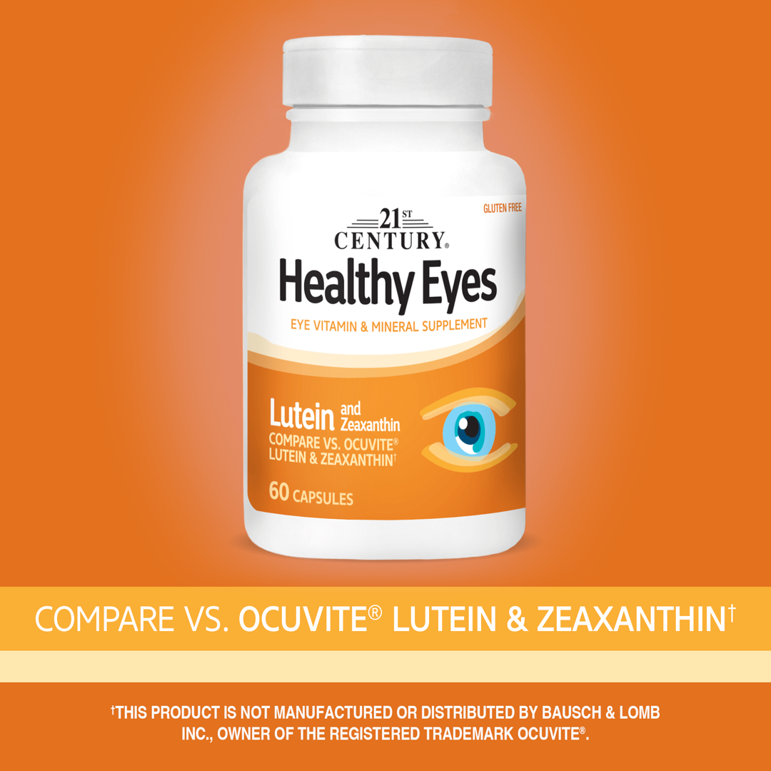 21st Century, Healthy Eyes, Lutein and Zeaxanthin, 60 Capsules lifestyle image