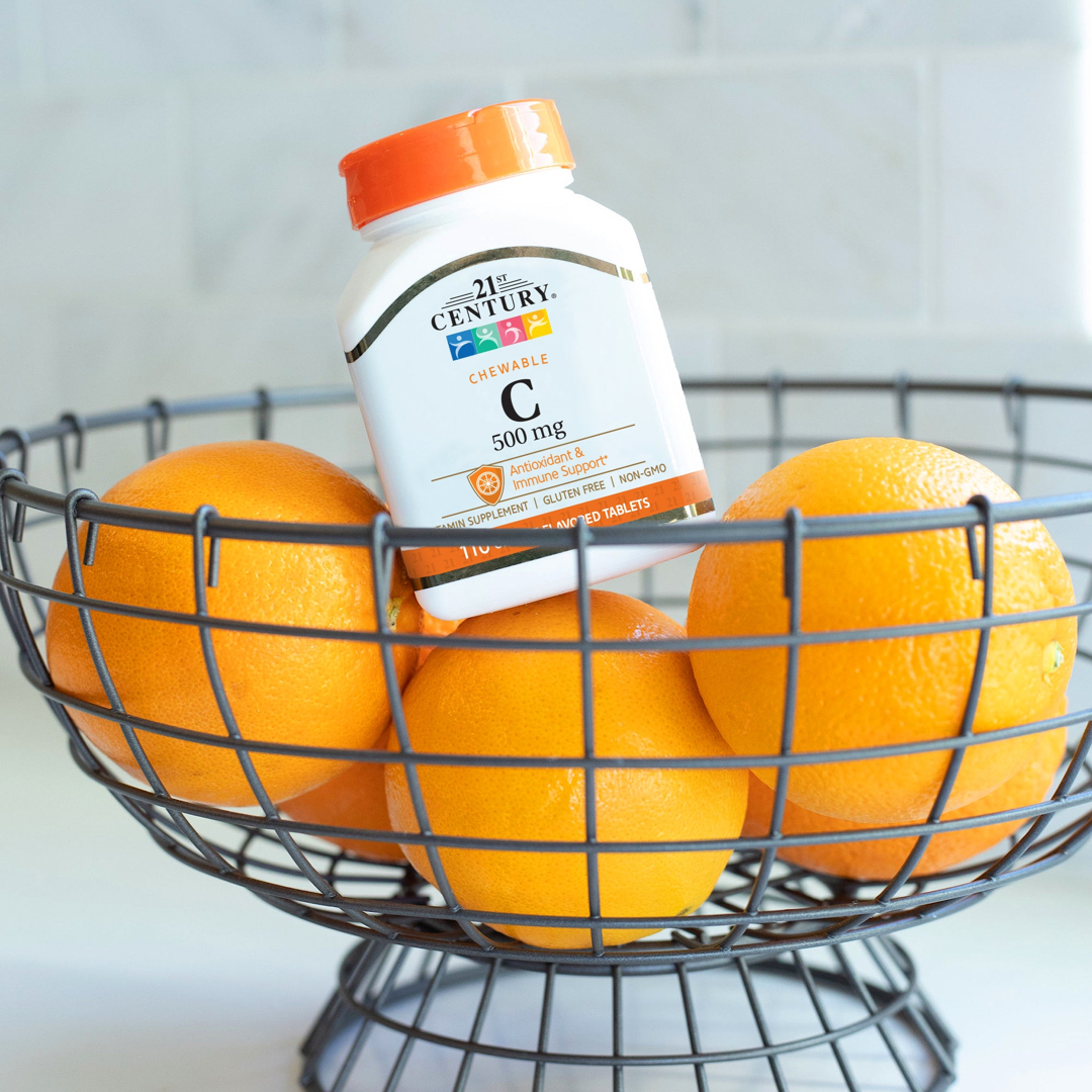 21st Century, Chewable Vitamin C, Orange , 500 mg, 110 Tablets lifestyle image