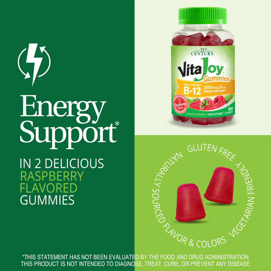21st Century, VitaJoy B-12 Gummies, Raspberry, 90 Gummies lifestyle image