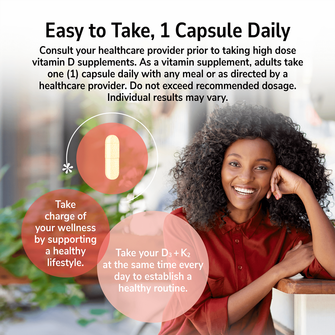 21st Century, D3 + K2, 120 Capsules lifestyle image