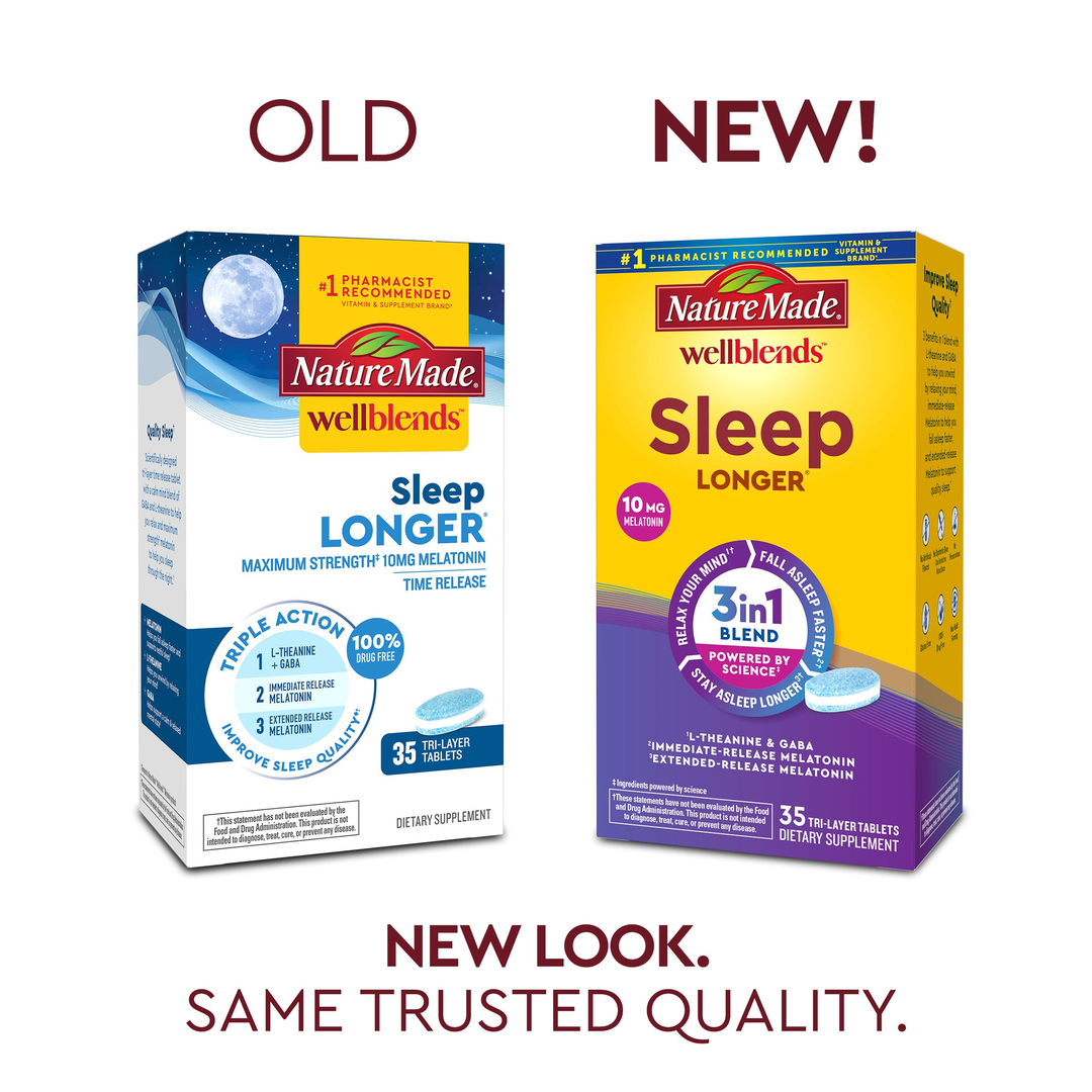 Nature Made, Wellblends, Sleep Longer, 35 Tri-Layer Tablets lifestyle image