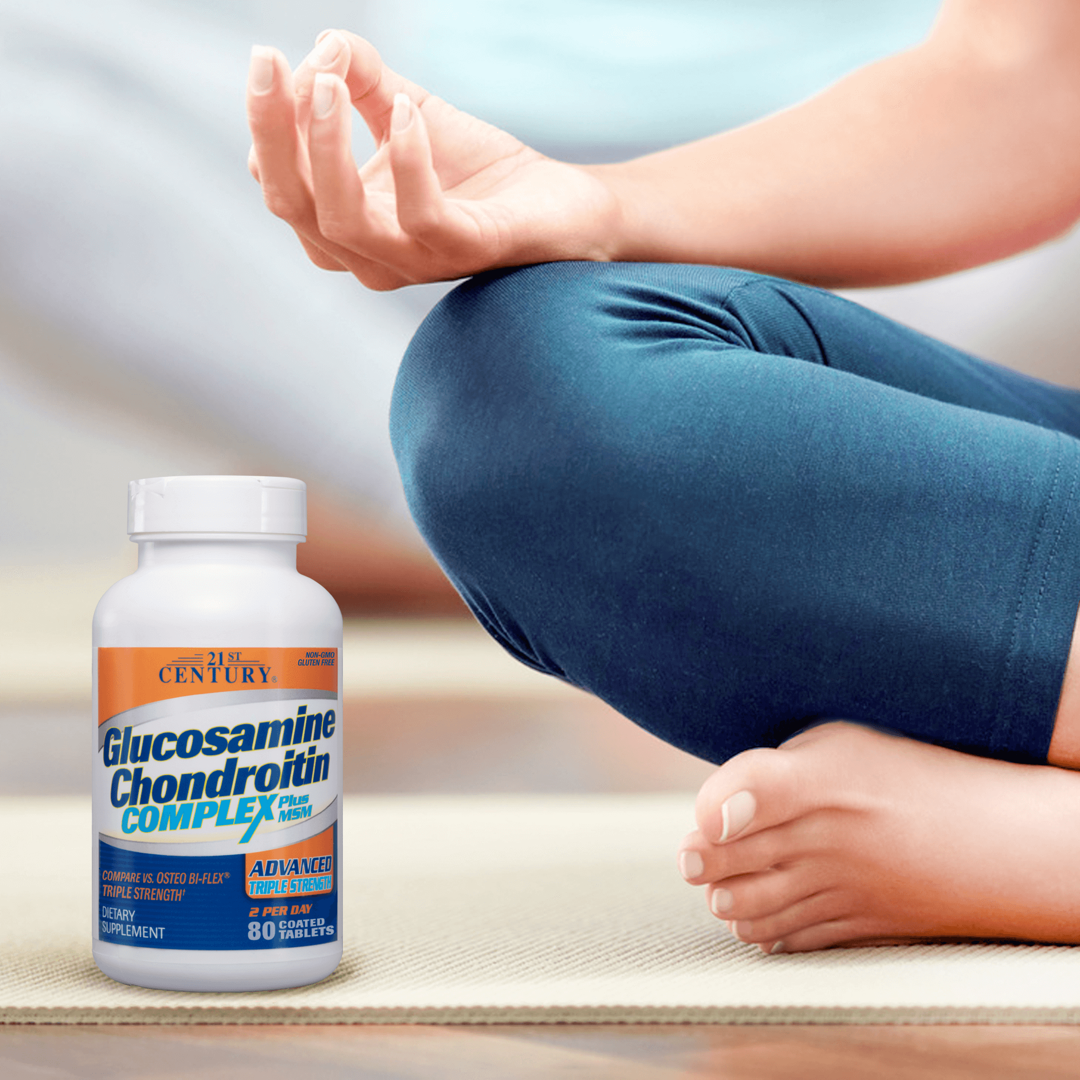 21st Century, Glucosamine Chondroitin Complex Plus MSM, Advanced Triple Strength, 80 Tablets lifestyle image