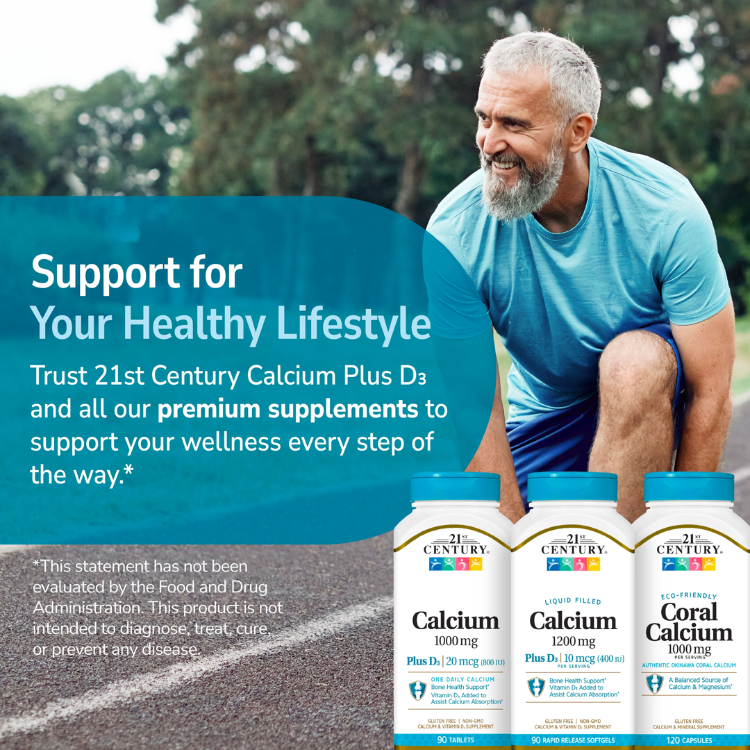 21st Century, Liquid Filled Calcium Plus D3, 90 Rapid Release Softgels lifestyle image