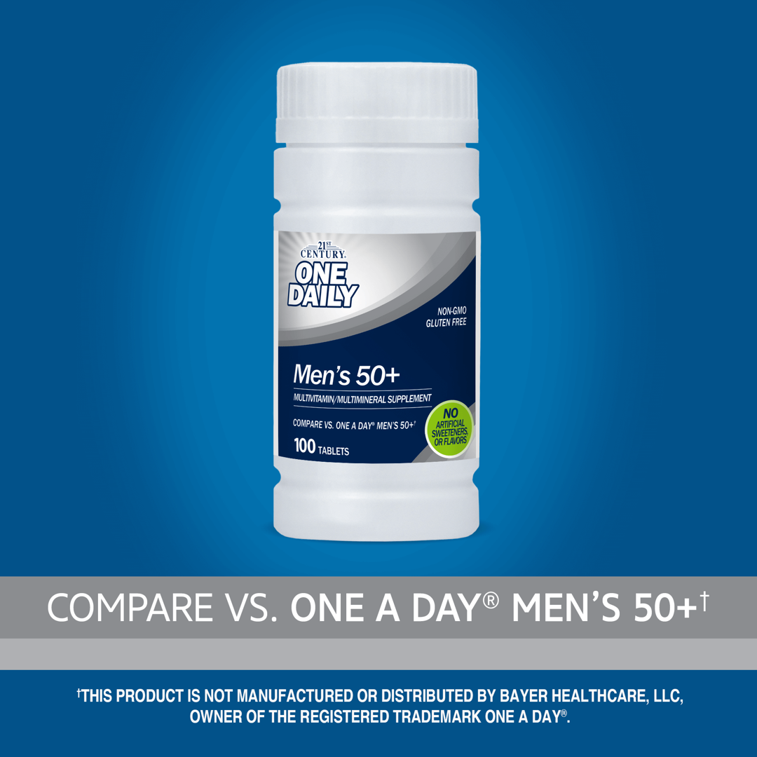 21st Century, One Daily, Men's 50+, 100 Tablets lifestyle image