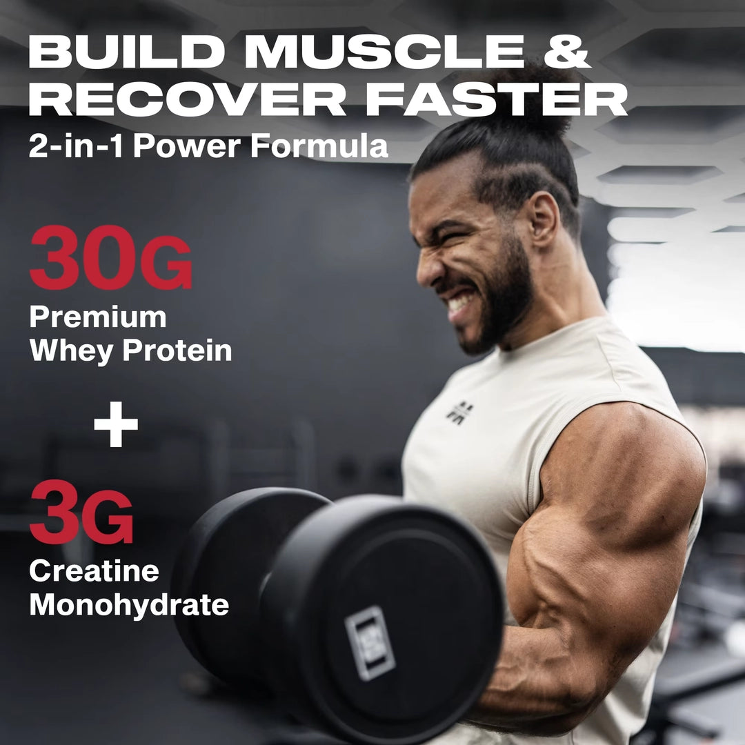 MuscleTech, Nitro-Tech™ Ultimate Muscle Building Whey Protein, Vanilla Cream, 2 lbs (907 g)