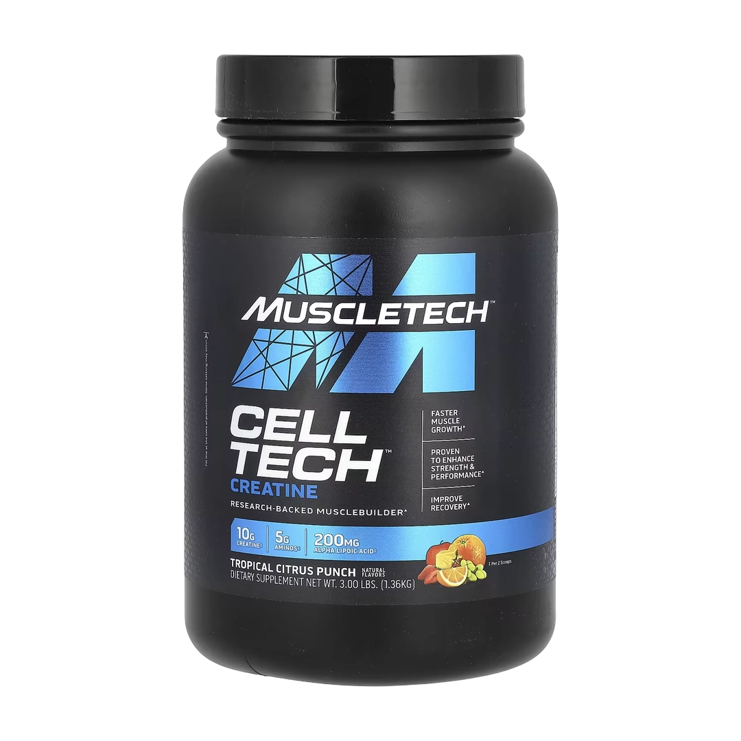 MuscleTech, Cell-Tech™ Creatine, Tropical Citrus Punch, 3 lbs (1.36 kg)