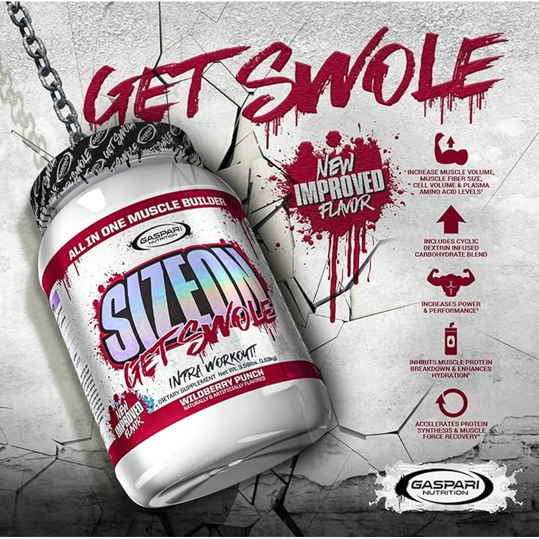 Gaspari Nutrition, SizeOn, All In One Muscle Builder, Berry Punch, 3.59 lbs (1.63 kg)
