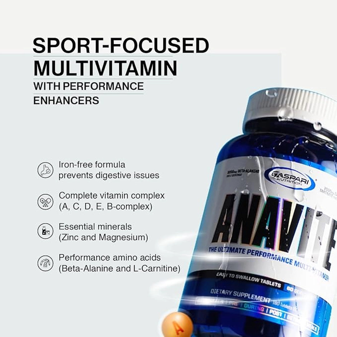 Gaspari Nutrition, ANAVITE®, The Ultimate Performance Multi-Vitamin, 180 Tablets