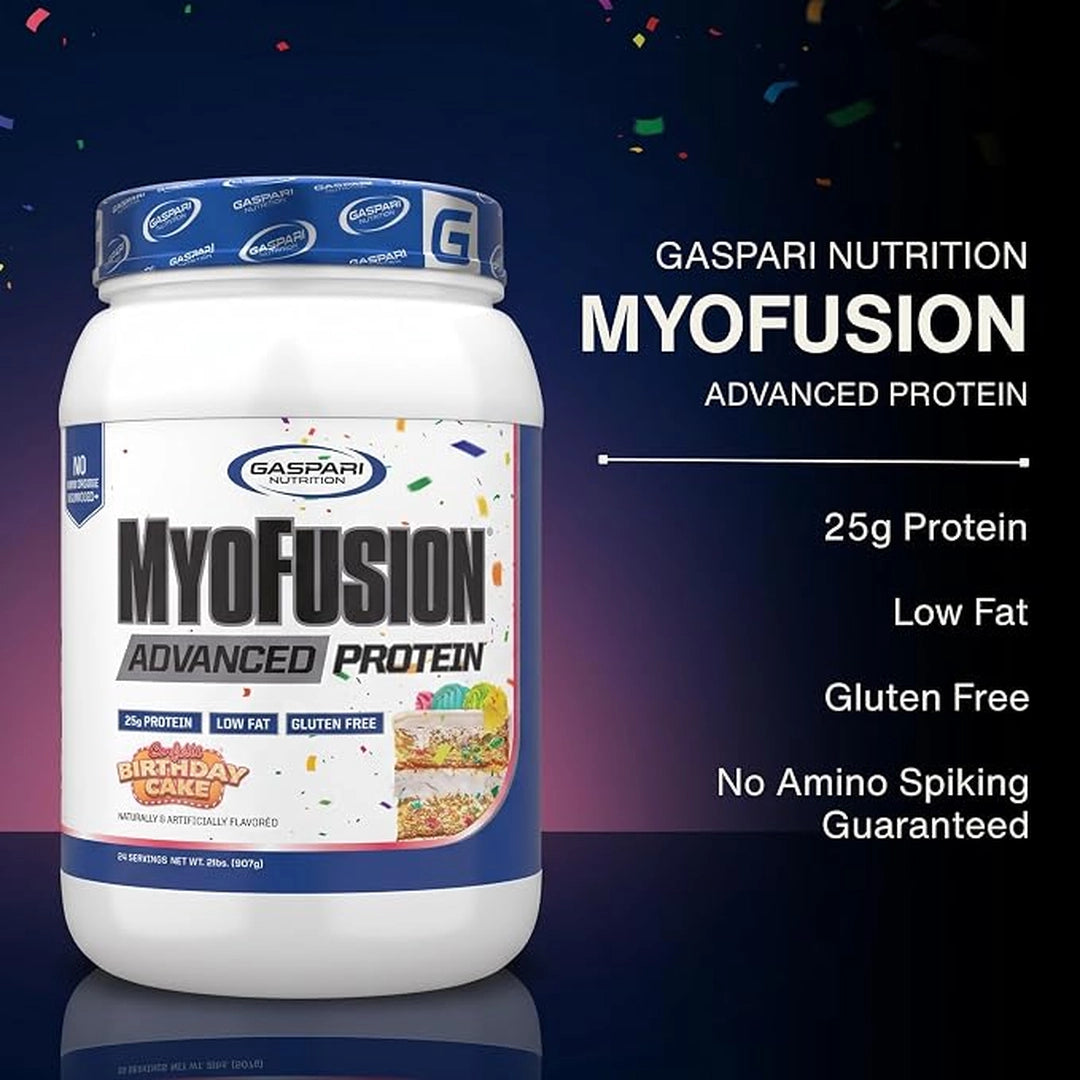 Gaspari Nutrition, MyoFusion Advanced Protein, Strawberries and Cream - 4 Lb