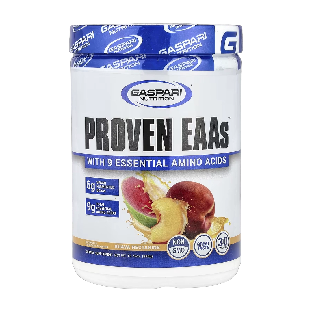 Gaspari Nutrition, Proven EAAs™ with 9 Essential Amino Acids, Guava Nectarine, 13.75 oz (390 g)