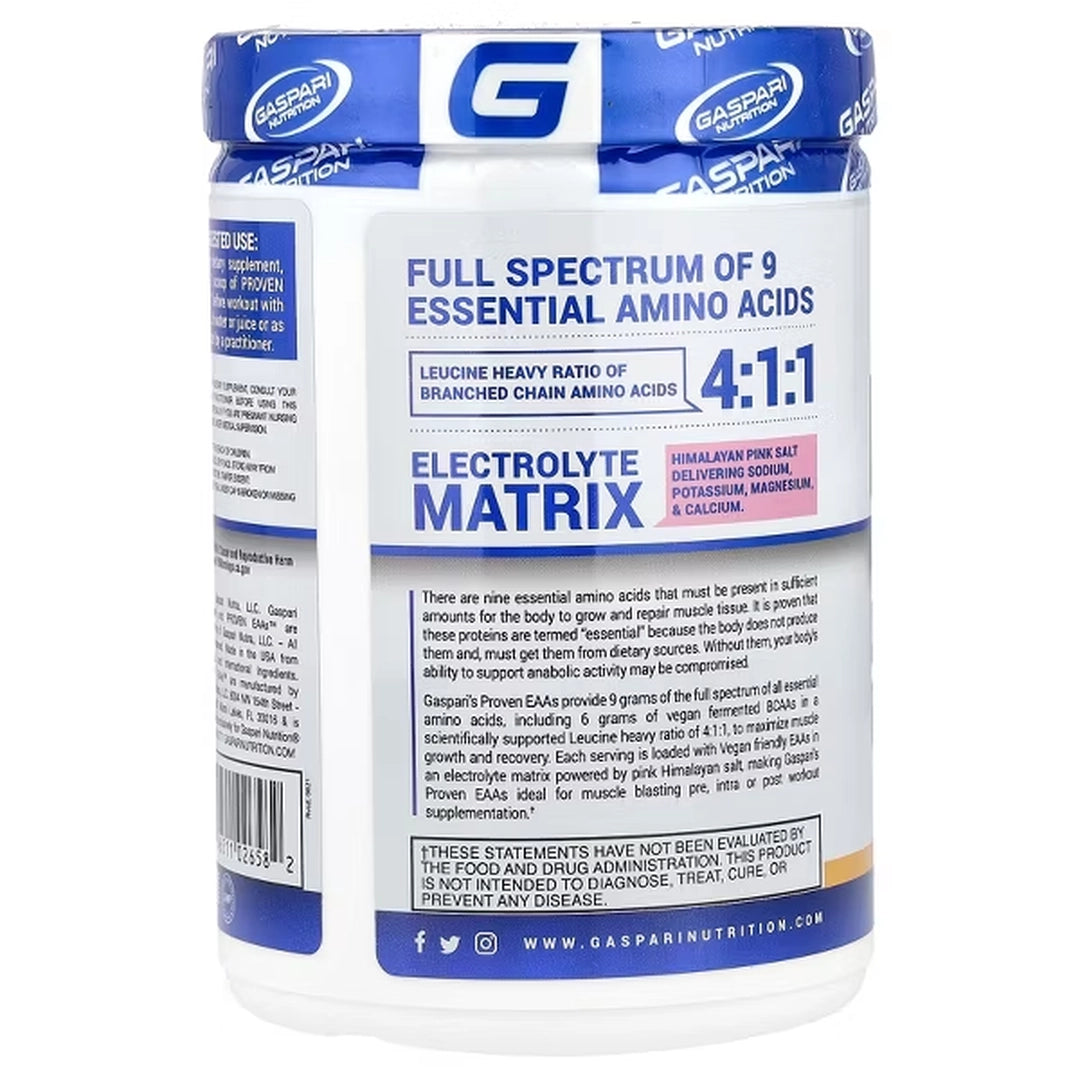 Gaspari Nutrition, Proven EAAs™ with 9 Essential Amino Acids, Guava Nectarine, 13.75 oz (390 g)
