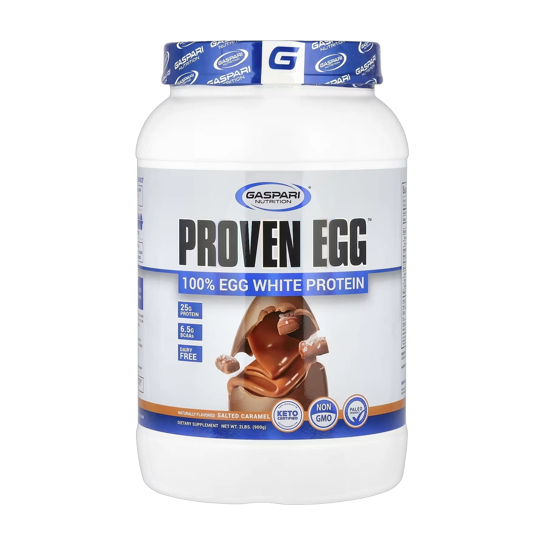 Gaspari Nutrition, Proven Egg™, 100% Egg White Protein, Salted Caramel, 2 lbs (900 g)