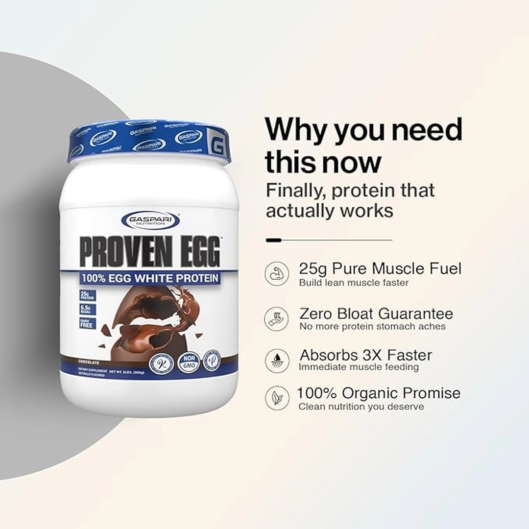 Gaspari Nutrition, Proven Egg™, 100% Egg White Protein, Peanut Butter Cup, 2 lbs (890 g)