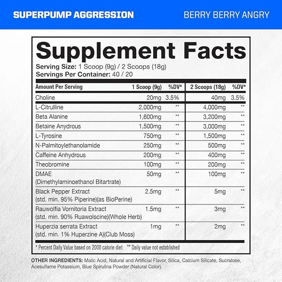 Gaspari Nutrition, Super Pump, Aggression, Jersey Mobster Italian Ice US, 450 Grams