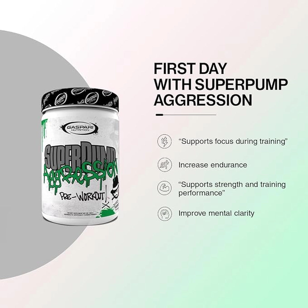 Gaspari Nutrition, Superpump Aggrsssion, Fruit Punch Fury, 450 Grams