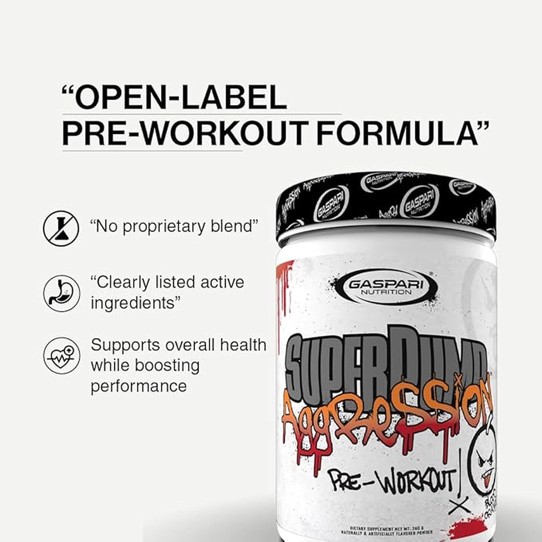 Gaspari Nutrition, Superpump Aggrsssion, Fruit Punch Fury, 450 Grams